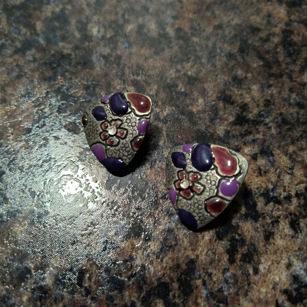 Floral Patterned Earrings vintage y2k
